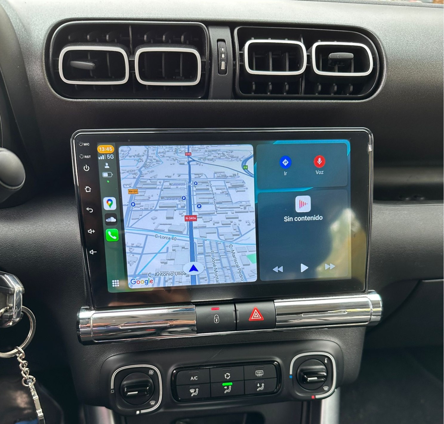Pantalla 9" para Citroen C3 - 2018 High Version