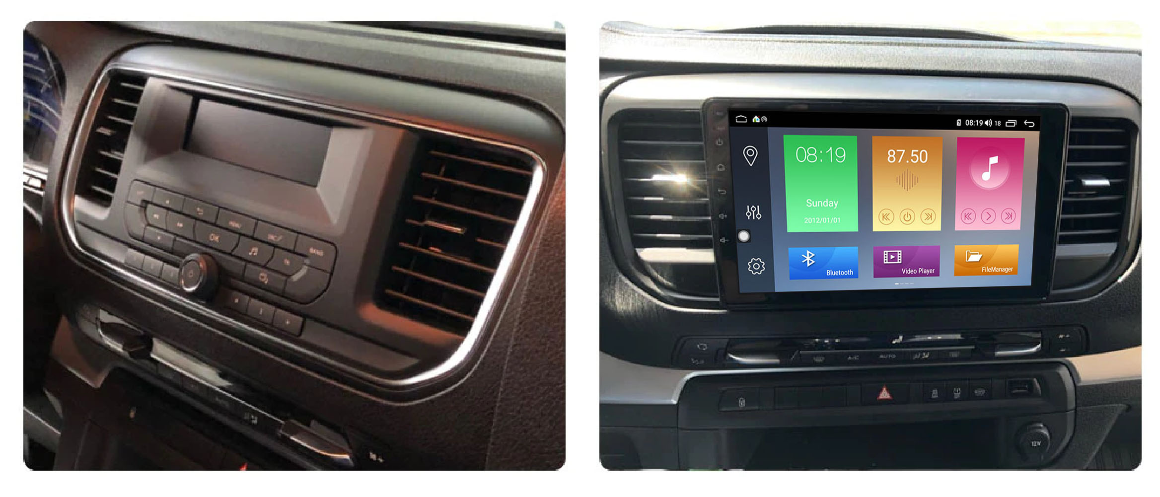 Pantalla 9" para Peugeot Expert  2016