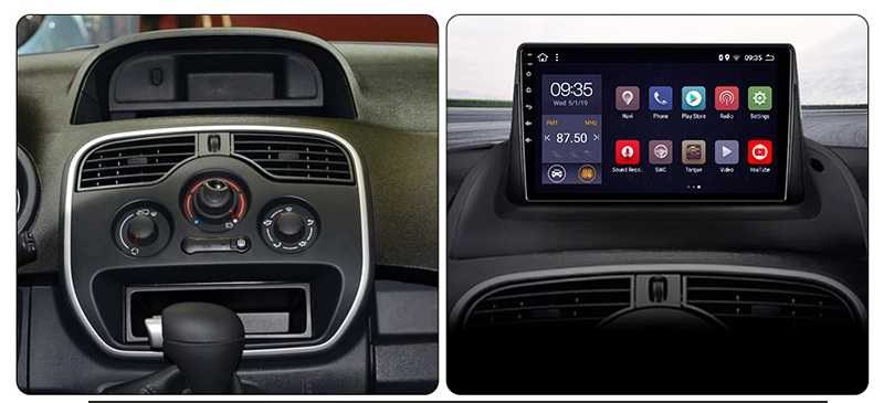 Pantalla 9" para Renault Kangoo 2015