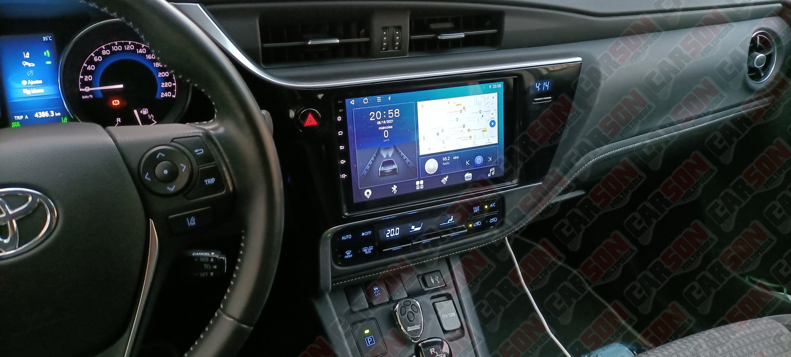 Pantalla 9" para Toyota Auris 2017