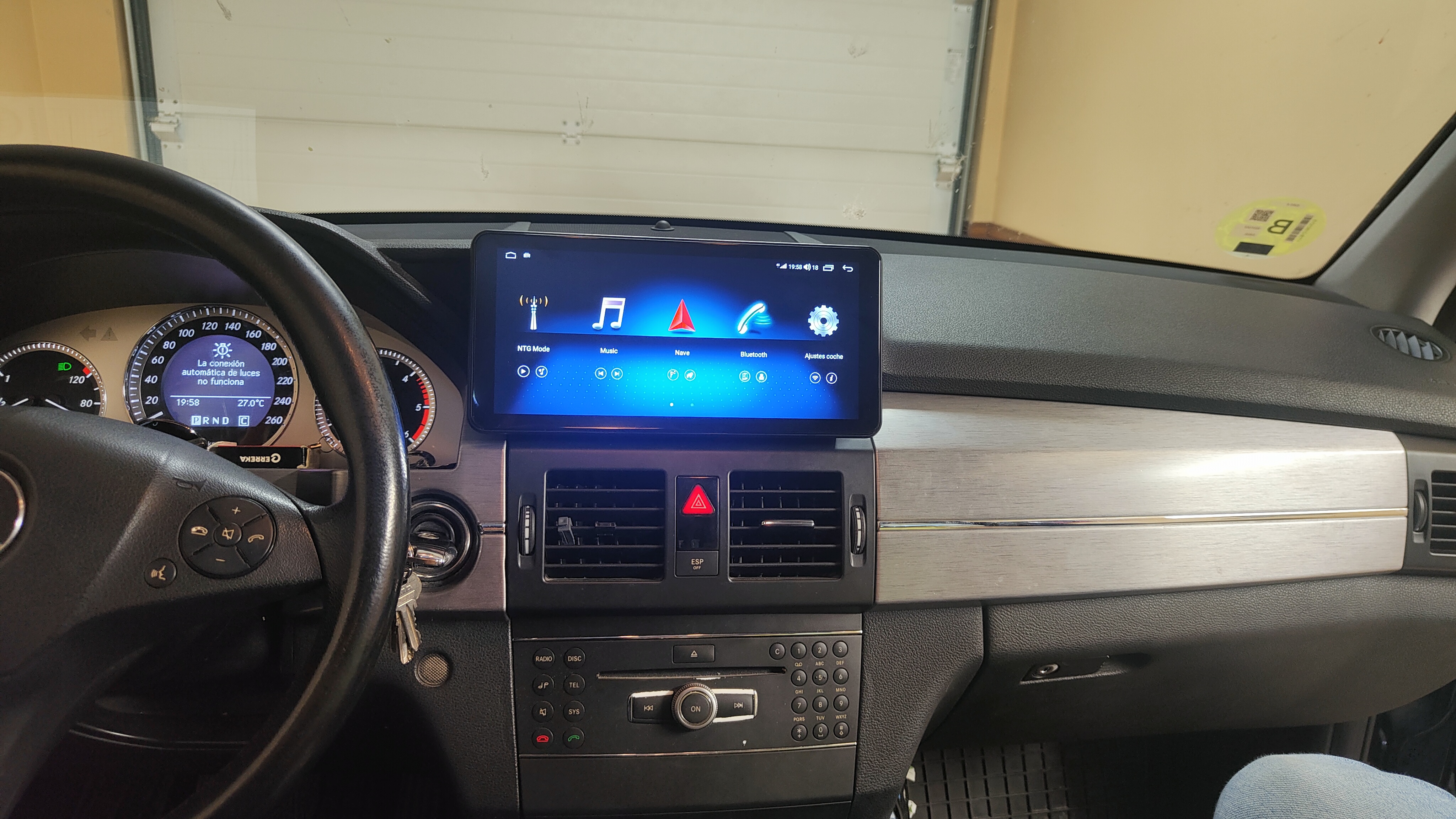 Marco Adaptador  10o12" Carson para Mercedes GLK 2008-2015