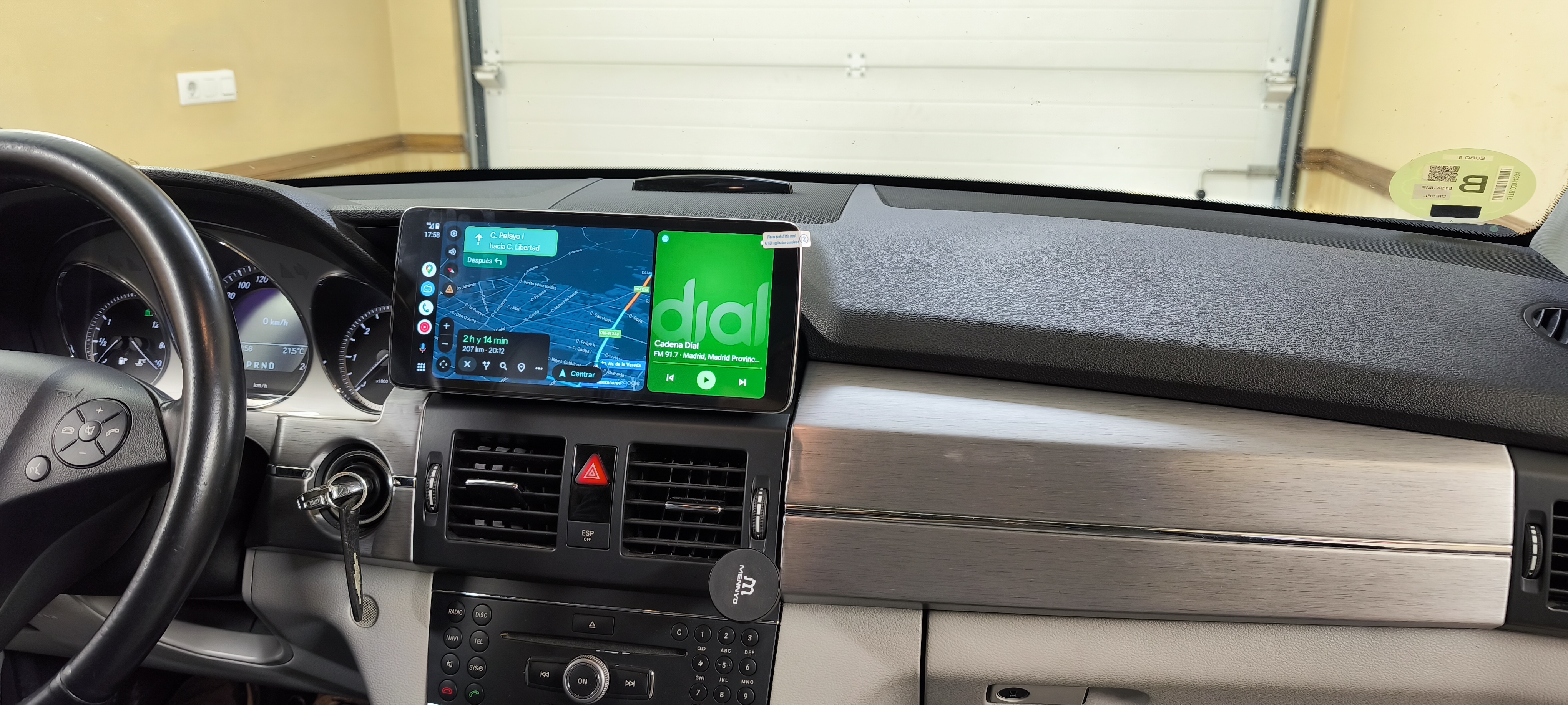 Marco Adaptador  10o12" Carson para Mercedes GLK 2013-2015