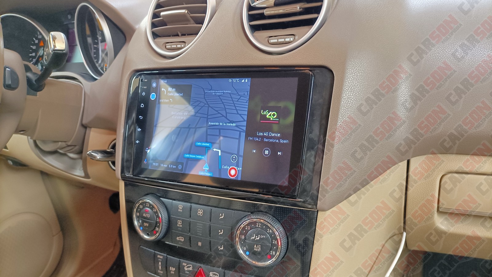 Pantalla 9" para Mercedes Benz ML W164