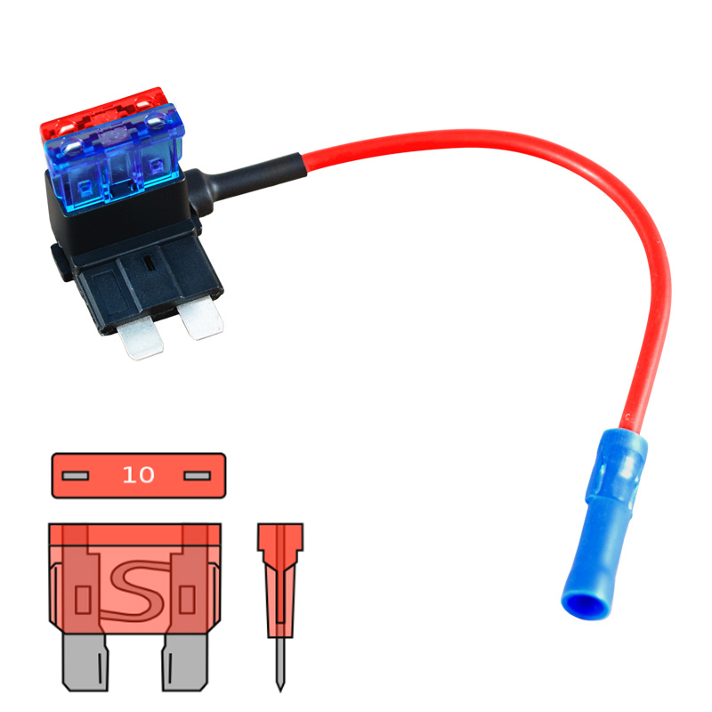 Comprar AMPIRE Grifo para fusible ATO, incluido un fusible de 10 A (ACU), L | InforAudio