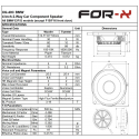 Miniatura Altavoces For-x Coaxial BMW XQ-40C