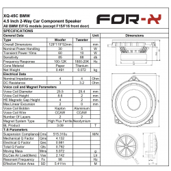 Altavoces For-x Coaxial BMW XQ-45C