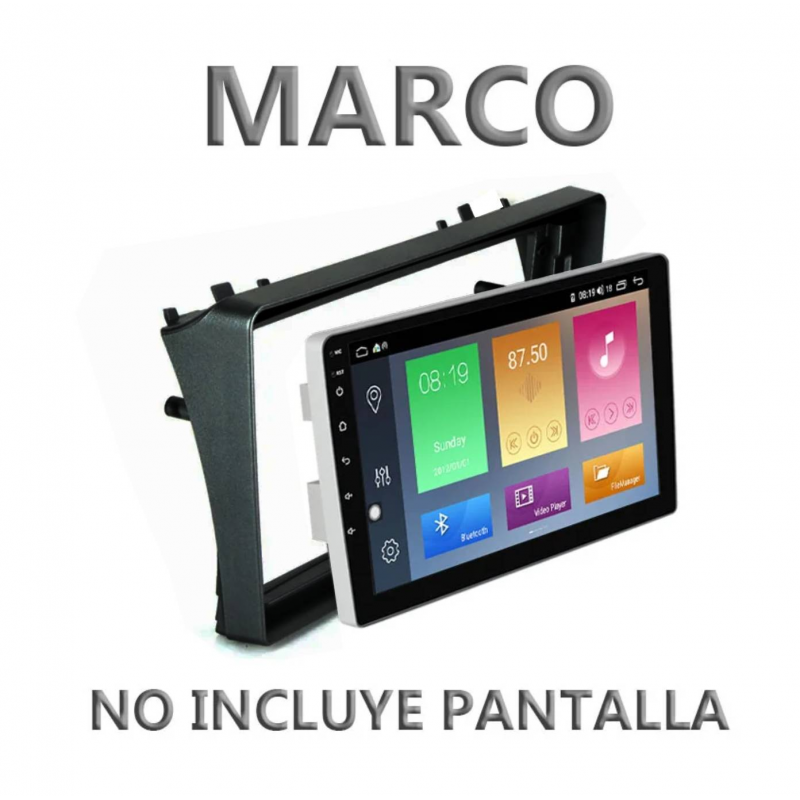 Marco Adaptador 9" Carson para Peugeot 407 Negro - Referencia: CARP407N