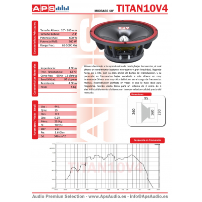 Medio APS 10"  TITAN10V4