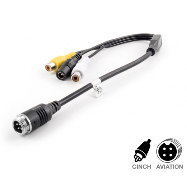 Cable Adaptador AVIATION Hembra a RCA  4 pines