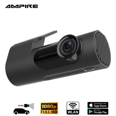 Dashcam AMPIRE de 1 canal con resolucion 1080p (Full-HD), WLAN