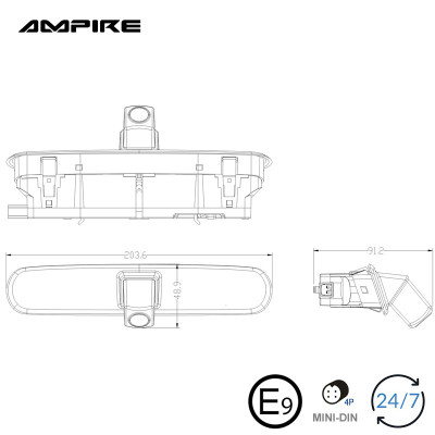 Camara Marcha Atras - Especifica FIAT Doblo 2, OPEL Combo D