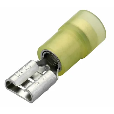 NEKO crimp connector, insulated, 4-6mm2, yellow, 6.3mm