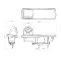 Miniatura Camara AMPIRE (CVBS), para Opel Vivaro B,Renault Trafic,Nissan NV300,Fiat Talento