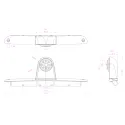 Miniatura Camara AMPIRE (CVBS), para Mercedes Sprinter, VW Crafter 1 (CVBS)