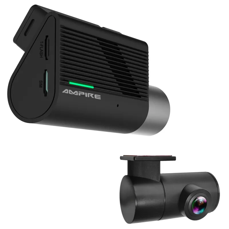 Comprar AMPIRE Dashcam de 2 canales, 2K frontal, 1080P trasero, 4G LTE, Wi-Fi, seguimiento GPS, incl. 64GB | InforAudio