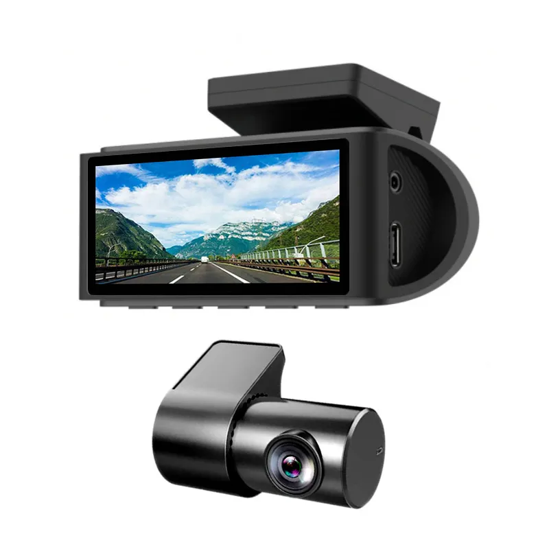Comprar Dashcam AMPIRE de 2 canales con monitor de 3,16", 4K frontal, 1080P trasero, Wi-Fi, incluye microSD de 64 GB | InforAudio