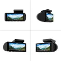 Miniatura Dashcam AMPIRE de 2 canales con monitor de 3,16", 4K frontal, 1080P trasero, Wi-Fi, incluye microSD de 64 GB