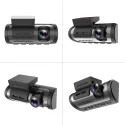 Miniatura Dashcam AMPIRE de 2 canales con monitor de 3,16", 4K frontal, 1080P trasero, Wi-Fi, incluye microSD de 64 GB