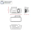 Miniatura Dashcam AMPIRE de 2 canales con monitor de 3,16", 4K frontal, 1080P trasero, Wi-Fi, incluye microSD de 64 GB