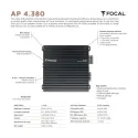 Miniatura Amplificador Focal 4 canales AP-4380