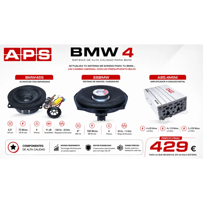 Comprar Sistema de Altavoces BMW4 | InforAudio