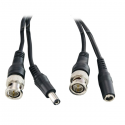 Miniatura Cable BNC y Alimentacion Camaras