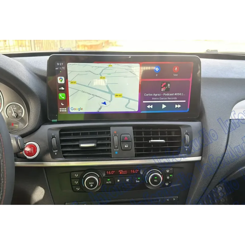 Marco Adaptador 10.2" Linux Carson para BMW X3 - X4  - F25 - F26 - 2011